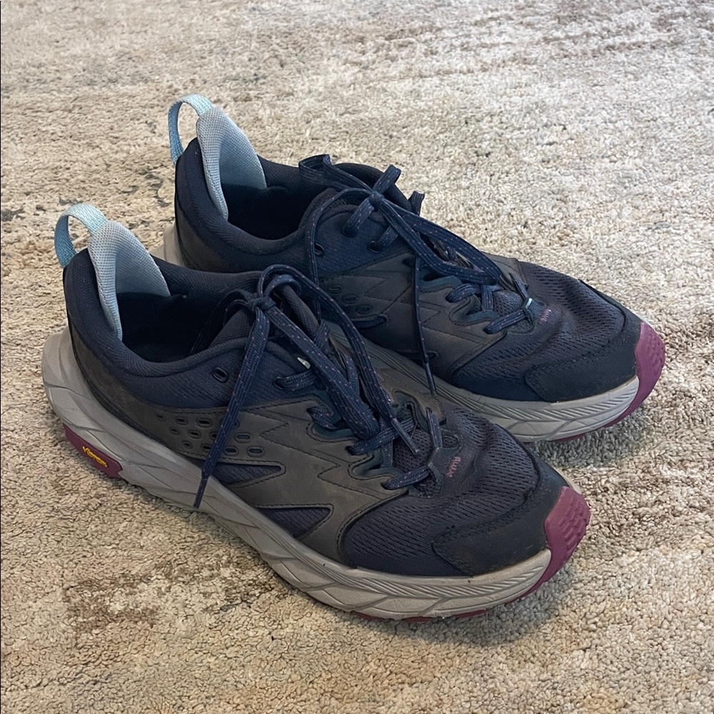 Hoka Anacapa Breeze Sneakers in Navy and Purple